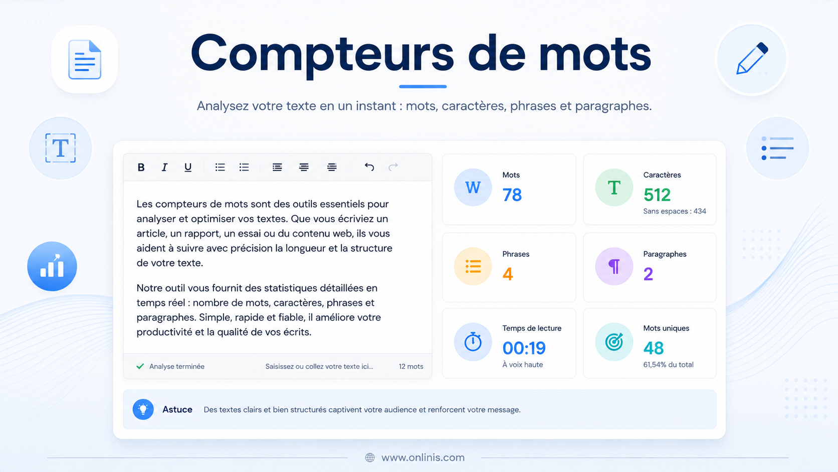 Compteurs de mots